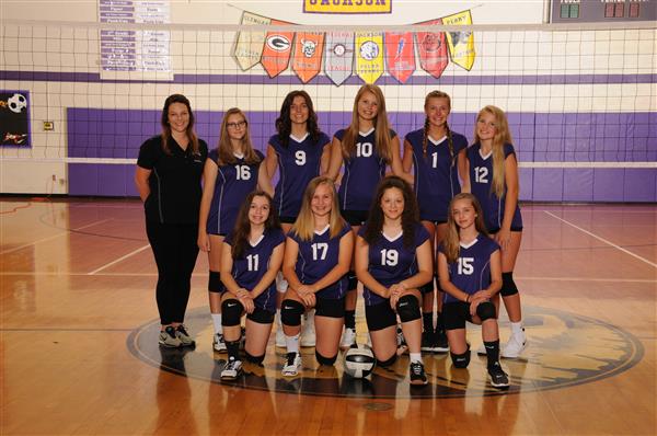 8th Purple Volleyball